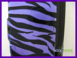 for Verizon LG Octane VN530   Purple Zebra Hard Case Phone Cover 