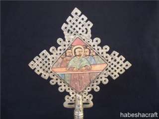 Ethiopian orthodox Christian processional icon cross  