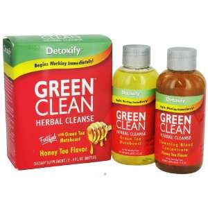 Detoxify Herbal Cleansers Green Clean, Honey Tea Flavored 2 (4 fl. oz 