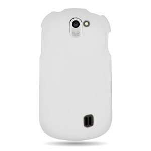 WIRELESS CENTRAL Brand Hard Snap on Shield WHITE RUBBERIZED Faceplate 
