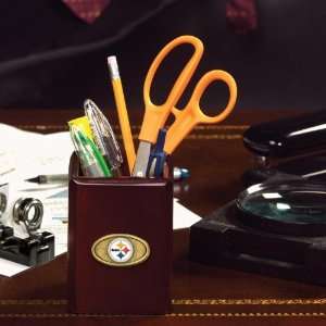  PITTSBURGH STEELERS Team Logo Medallion PENCIL HOLDER (3 3 