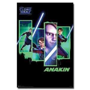  Star Wars The Clone Wars Movie (Anakin) Framed Poster 