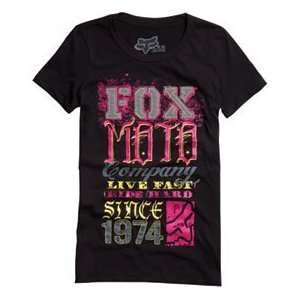  Fox Racing Womens Miss Mud Crew Neck T Shirt   Medium 