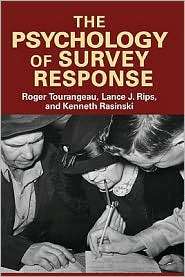 The Psychology of Survey Response, (0521576296), Roger Tourangeau 