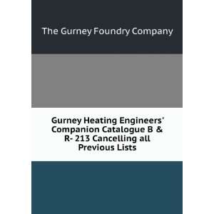   213 Cancelling all Previous Lists The Gurney Foundry Company Books