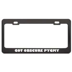 Got Obscure Pygmy Shrew? Animals Pets Black Metal License Plate Frame 