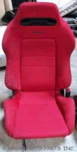 JDM RED RECARO SEATS   94 01 INTEGRA/ 92 00 CIVIC TYPE R DC2 EK9 DB8 