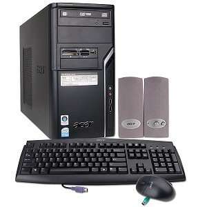  Acer Aspire Pentium D 3.0GHz 1GB 160GB DVD±RW Vista 
