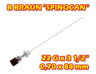 BRAUN 4507908 SPINOCAN Spinal Einmal Kanüle 0.70x88mm  