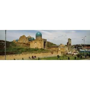 Mausoleum on a Landscape, Shah I Zinda, Samarkand, Uzbekistan Premium 