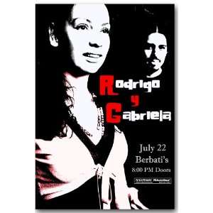  Rodrigo y Gabriela Poster   1st Concert Flyer   Berbatis 