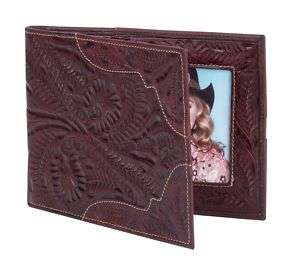 American West Tooled Leather 4 x 6 Picture Frame  