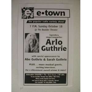 Arlo Guthrie Handbill Denver Poster