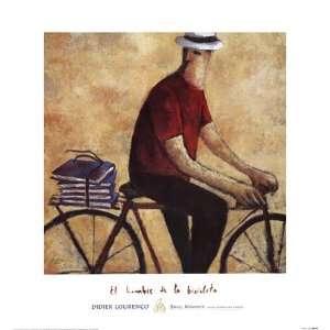  El Hombre De La Bicicleta by Didier Lourenco 24x26 Health 
