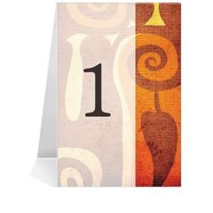  Wedding Table Number Cards   Caribbean Cool #1 Thru #37 