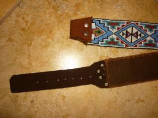 Vintage Native American Indian Beaded Belt  