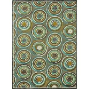  Loloi Halton HL 12 Gray   Aqua 5 3 X 7 7 Area Rug 