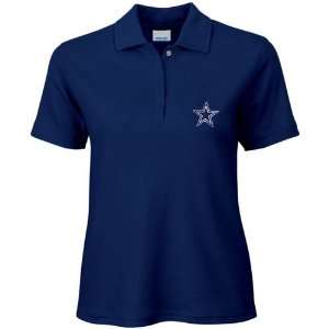  Reebok Dallas Cowboys Navy Blue Ladies Team Logo Polo 