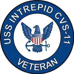 US Navy USS Intrepid CVS 11 Ship Veteran Decal Sticker 5.5 
