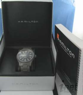 Hamilton H70565133 Khaki Titanium Automatic Black Dial Watch NEW $995 