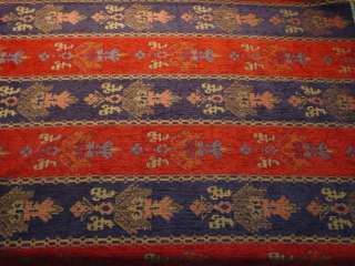 Western Style Amir Tapestry Upholstery Fabric blue bty  