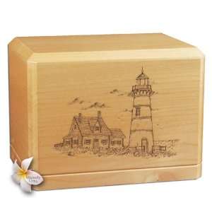    Lighthouse Classic Maple Wood Cremation Urn