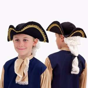 Lets Party By Forum Novelties Inc Colonial Hat with Wig Child / Black 