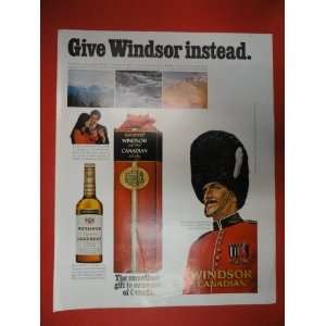 Windsor Canadian whiskey, print ad (man/woman/drinks/,windsor man 