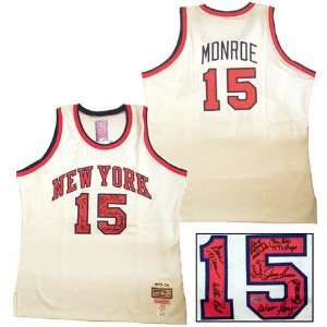  Earl Monroe New York Knicks 1973 Team Autographed Jersey 
