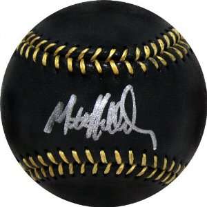  Matt Holliday Autographed Black Leather Baseball Sports 