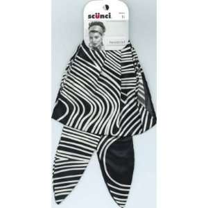   Scunci Black and White Headwraps Satin(3 Pack)