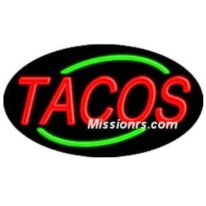  Neon Sign, Flashing Tacos Sign, Green and Red Office 