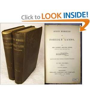    Sunny Memories of Foreign Lands Harriet Beecher STOWE Books