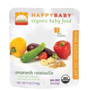 Happy Baby HAPPYBABY Organic Baby Food, Stage 3, Amaranth Ratatouille 