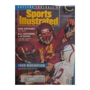  Todd Marinovich autographed Sports Illustrated Magazine (USC 