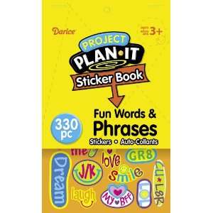   Words and Phrases Sticker Book, 6 by 9 Inch Arts, Crafts & Sewing