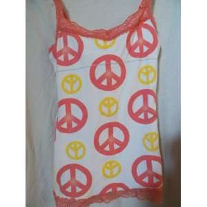  Peace Sign Justice Cami Tank Top/ Sz Xs/8 Everything 