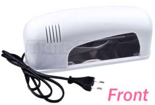 1x9W White LED UV Curing Light Bulb Nail Art Gel Cure Lamp Dryer 