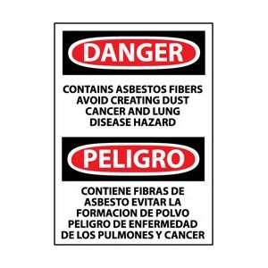ESD640PB   Danger, Contains Asbestos Fibers Avoid Creating Dust Cancer 