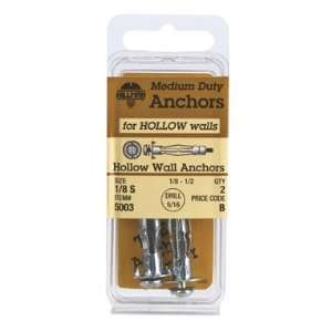 Hillman Fasteners 2Pk 1/8S Wall Anchor (Pack Of 10) 50 Anchors Hollow 