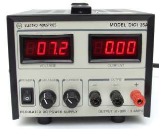ELECTRO INDUSTRIES Model DIGI 35A DC Power Supply  