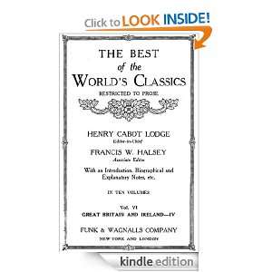 The Best Of The Worlds Classics (Restricted To Prose) Volume VI 
