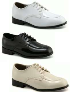 NEW Special Occasion Boys Dress Shoes White Ivory Black  