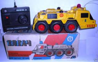 VINTAGE Radio Controlled Russian Rocket Mover Toy Truck  