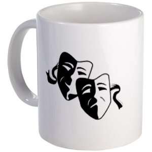  FUNNY FACE Comedy Tragedy Masks Humor 11oz Ceramic Coffee 