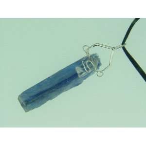 Natural Raw Unpolished Blue Kyanite with Clear Quartz Accent Stone and 