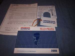2005 HONDA BF135a BF150A ENGINE OWNERS MANUAL 135 150  