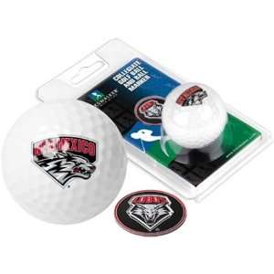  New Mexico Lobos UNM NCAA Collegiate Logo Golf Ball & Ball 
