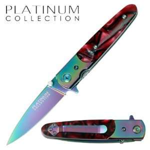   Collection Spring Assist Knife   Rainbow Blade 