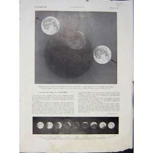 Moon Eclipse Earth Astrology Lune French Print 1932
